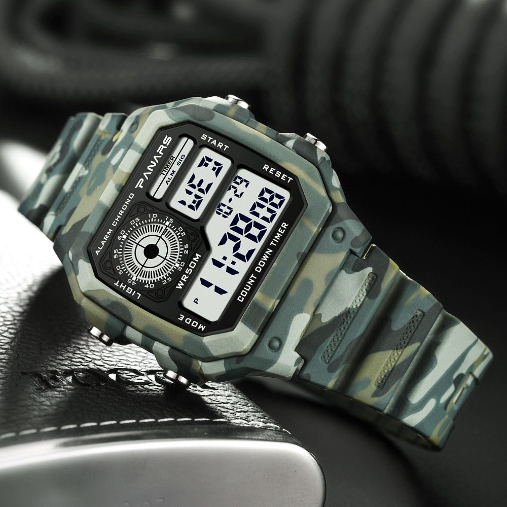 LED Digital Military Watch